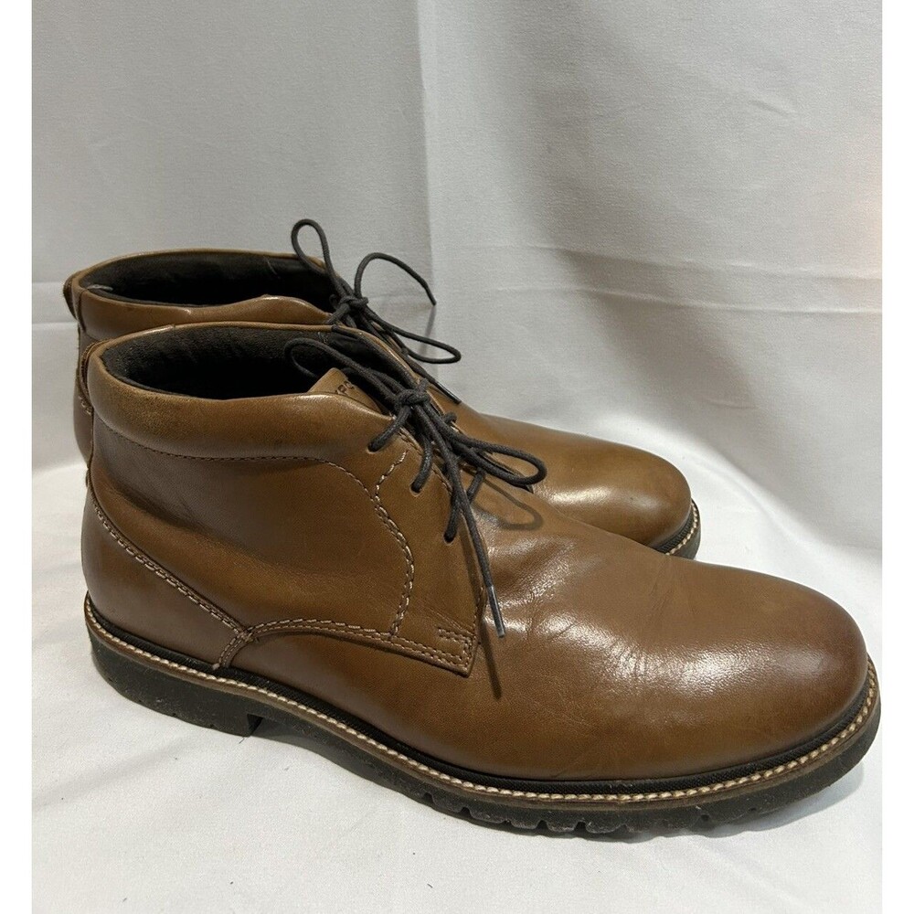 RockPort Leather Shoes Mens 11.5‎ W Brown TruTech Lightweight Shock Absorbing